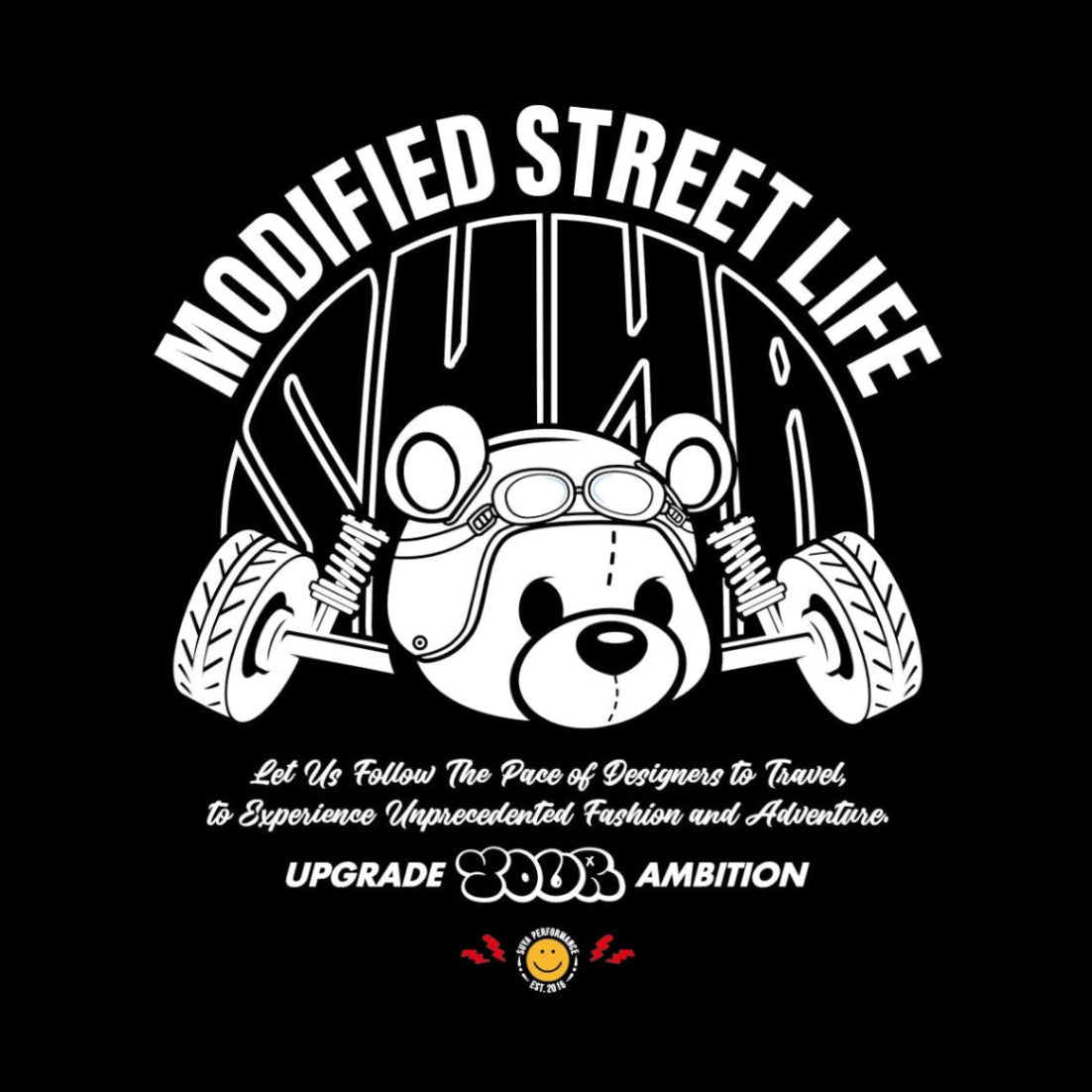 SUYA Car Vinyl Stickers / Decals - "SUYA Street Bear V1"