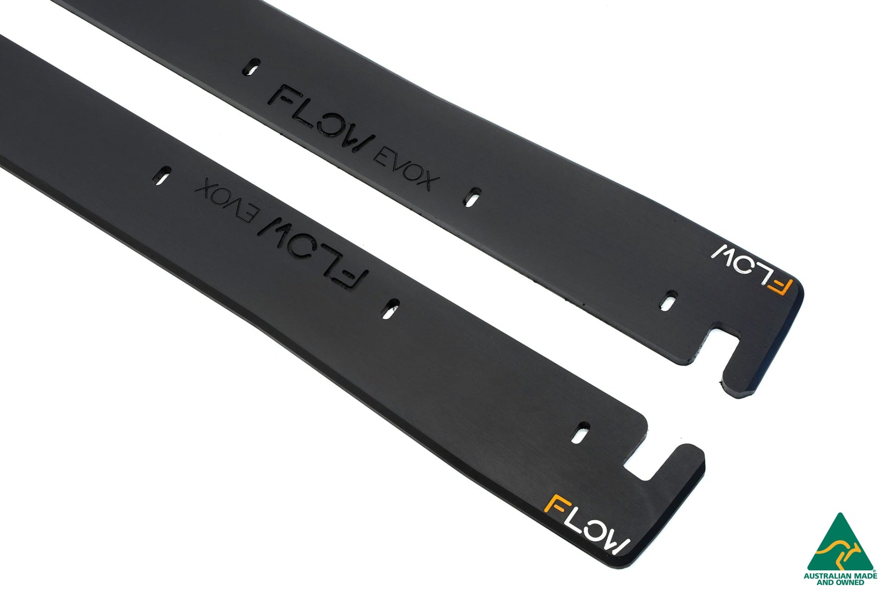 EX-DISPLAY - Lancer Evolution X Side Skirt Extension Splitters (Pair) - GLOSS BLACK