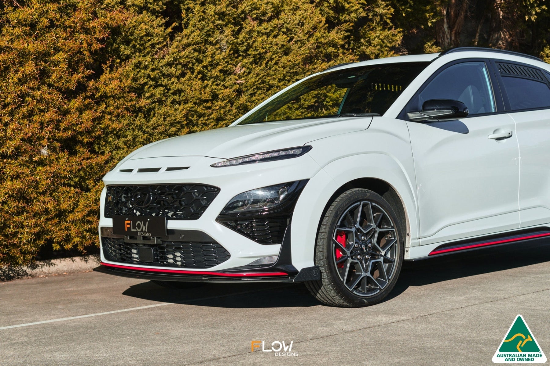 EX-DISPLAY - Kona N Front Lip Splitter - TEXTURED MATTE BLACK