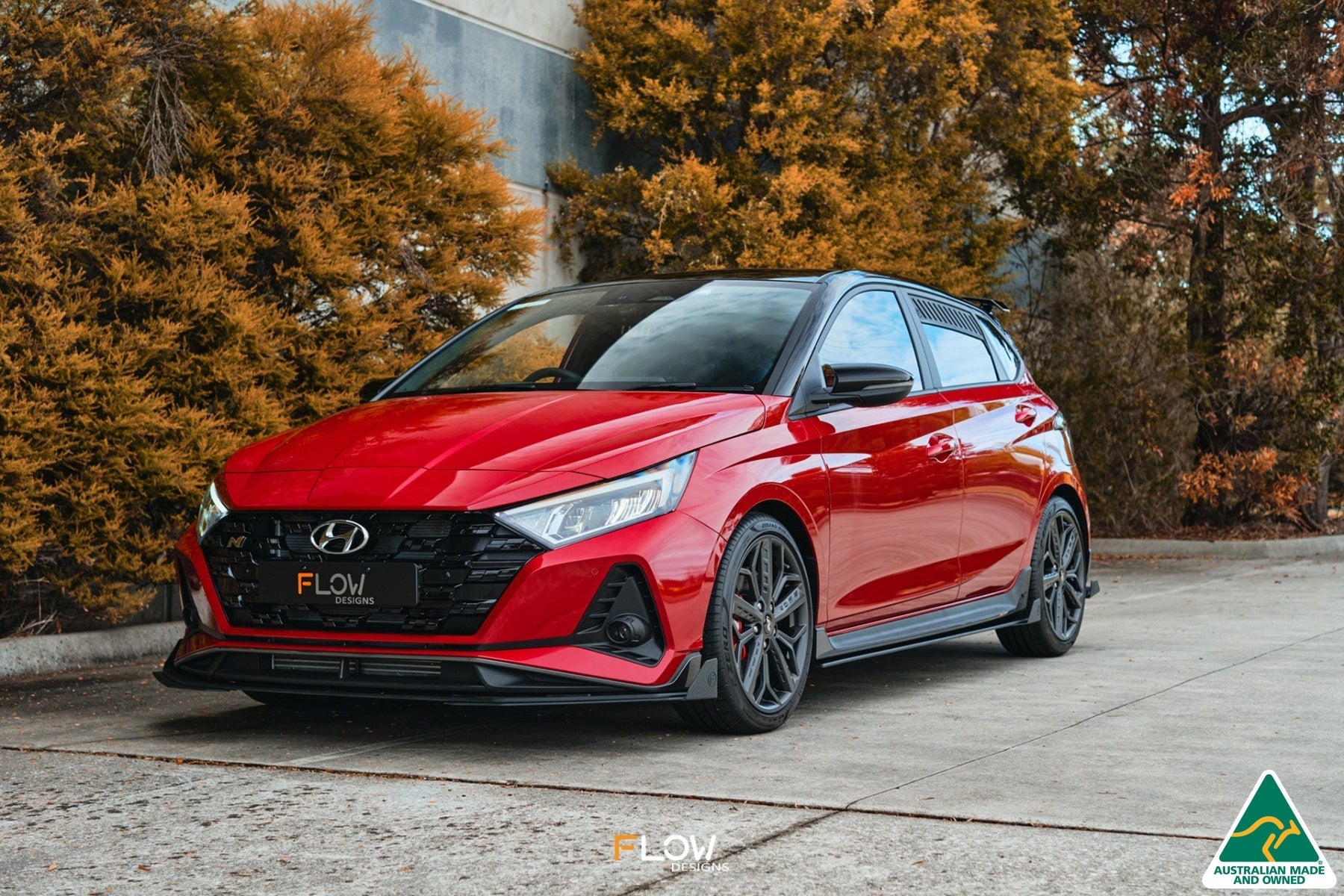 EX-DISPLAY - i20 N BC3 Front Lip Splitter & Mounting Brackets - GLOSS BLACK