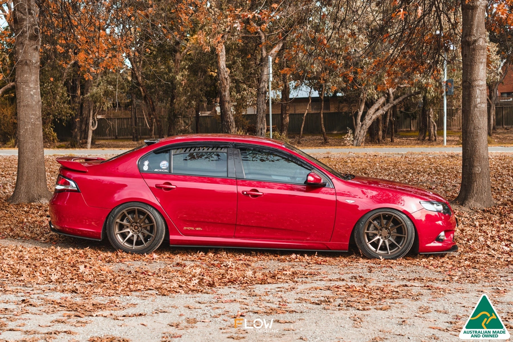 EX-DISPLAY - MK1 Falcon FG Side Skirt Splitters (Pair) - GLOSS BLACK
