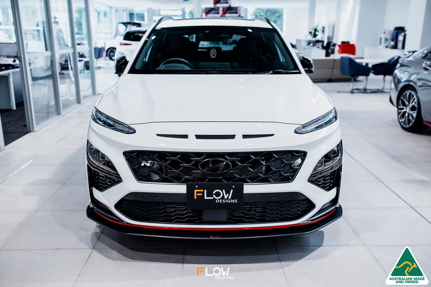 EX-DISPLAY - Kona N Front Lip Splitter - TEXTURED MATTE BLACK