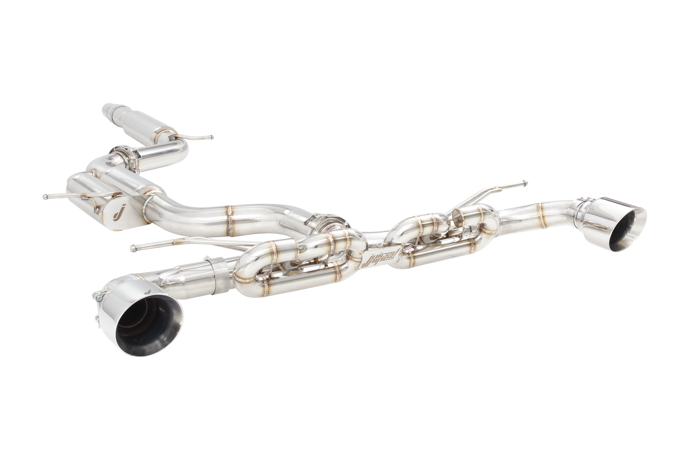 Juiced Pipes Volkswagen Golf GTI MK7 to MK8.5 3 inch Cat Back Exhaust System with Polished Stainless Tips