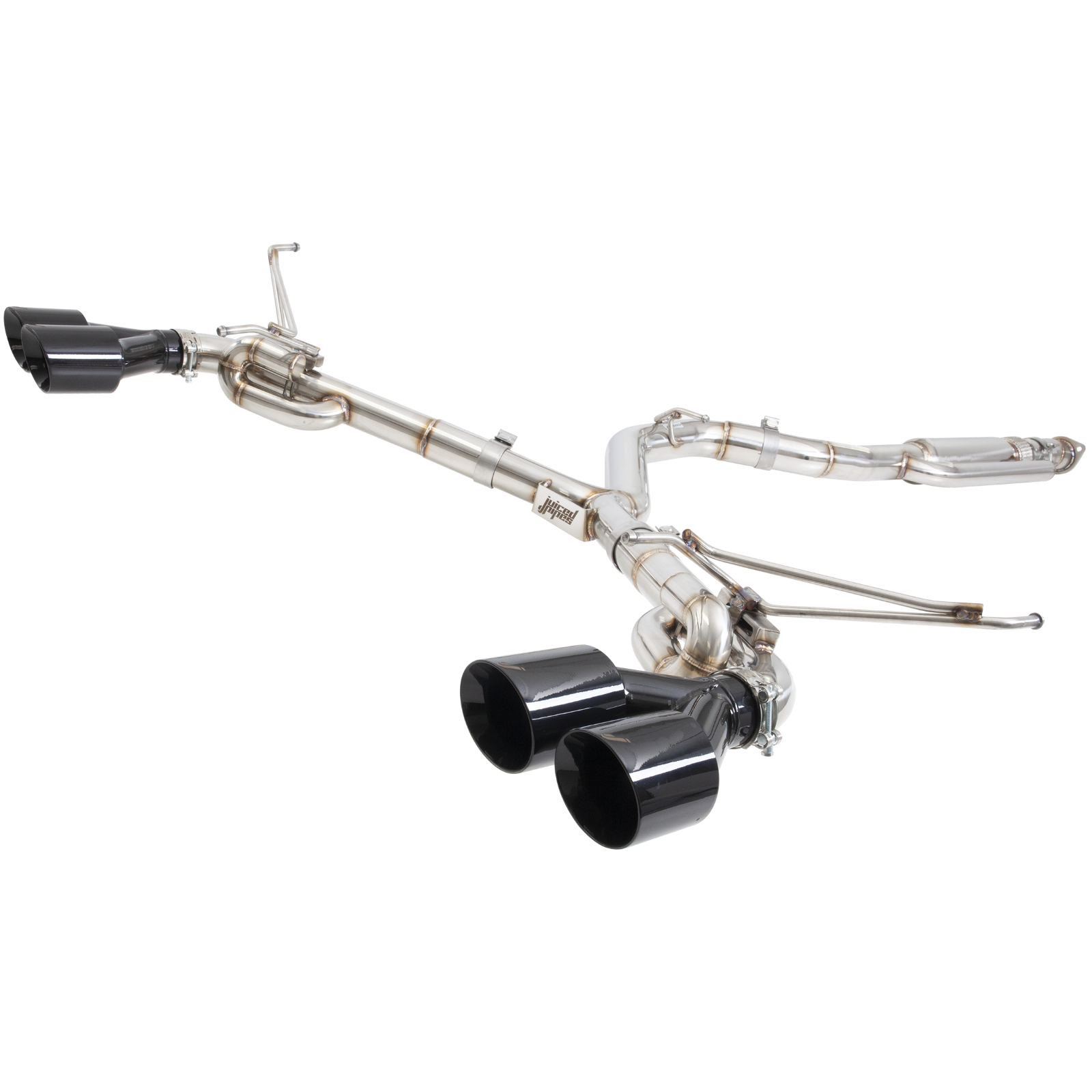 Juiced Pipes Subaru G3 VA VB WRX & STI 3 inch Cat Back Exhaust System with Diamond Black Tips