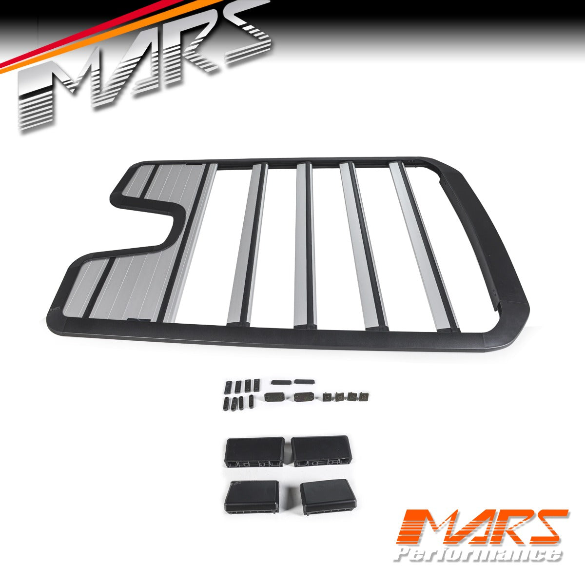 Silver Roof Expedition Rack kit for Land Rover Defender L663 90 2020-2024