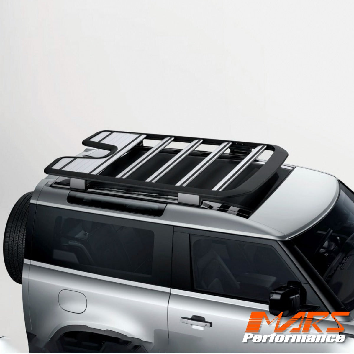 Silver Roof Expedition Rack kit for Land Rover Defender L663 90 2020-2024