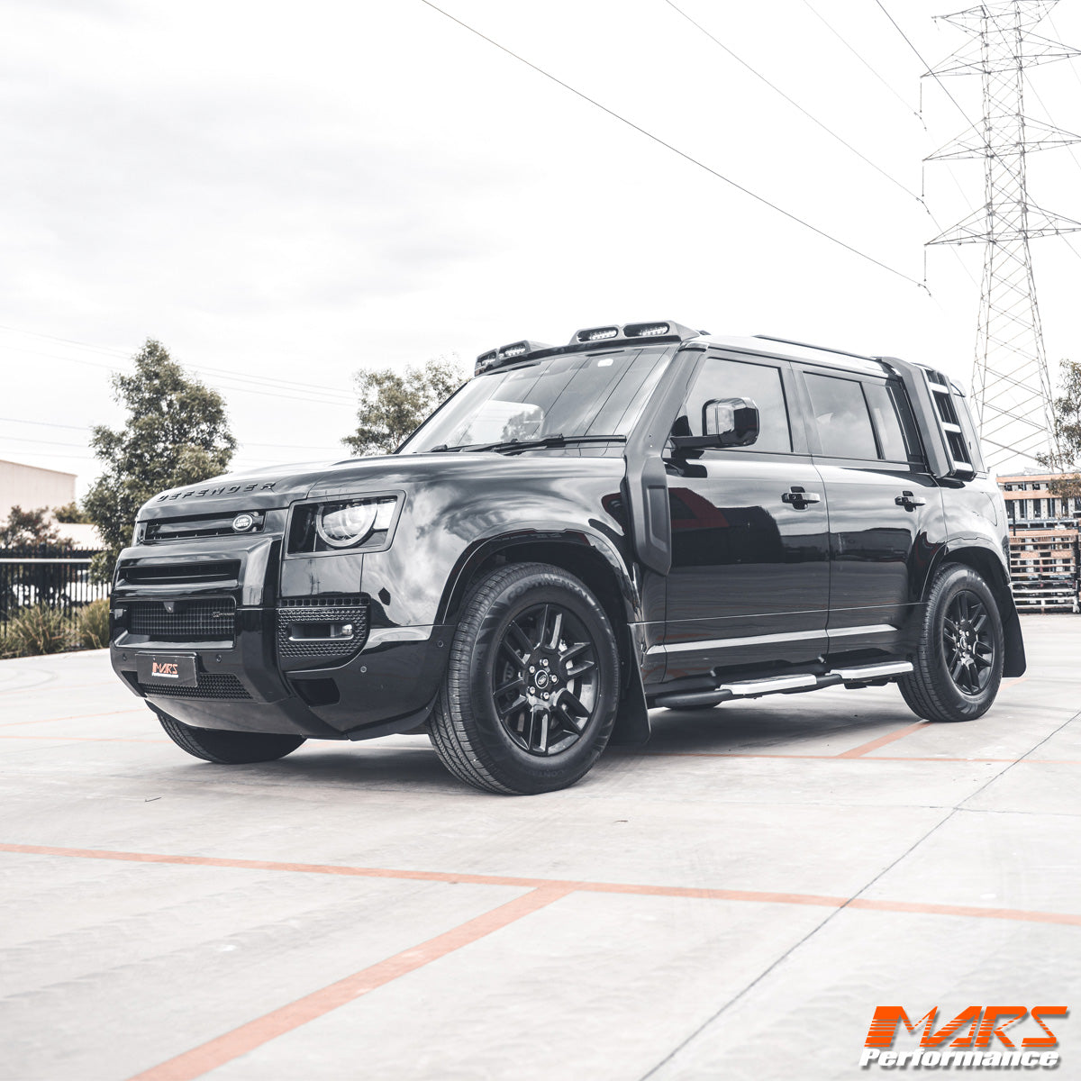 Gloss Black Front Bumper Grill Guard Bull Bar A Frame Protection for Land Rover Defender L663 90 110 130 2020-2024