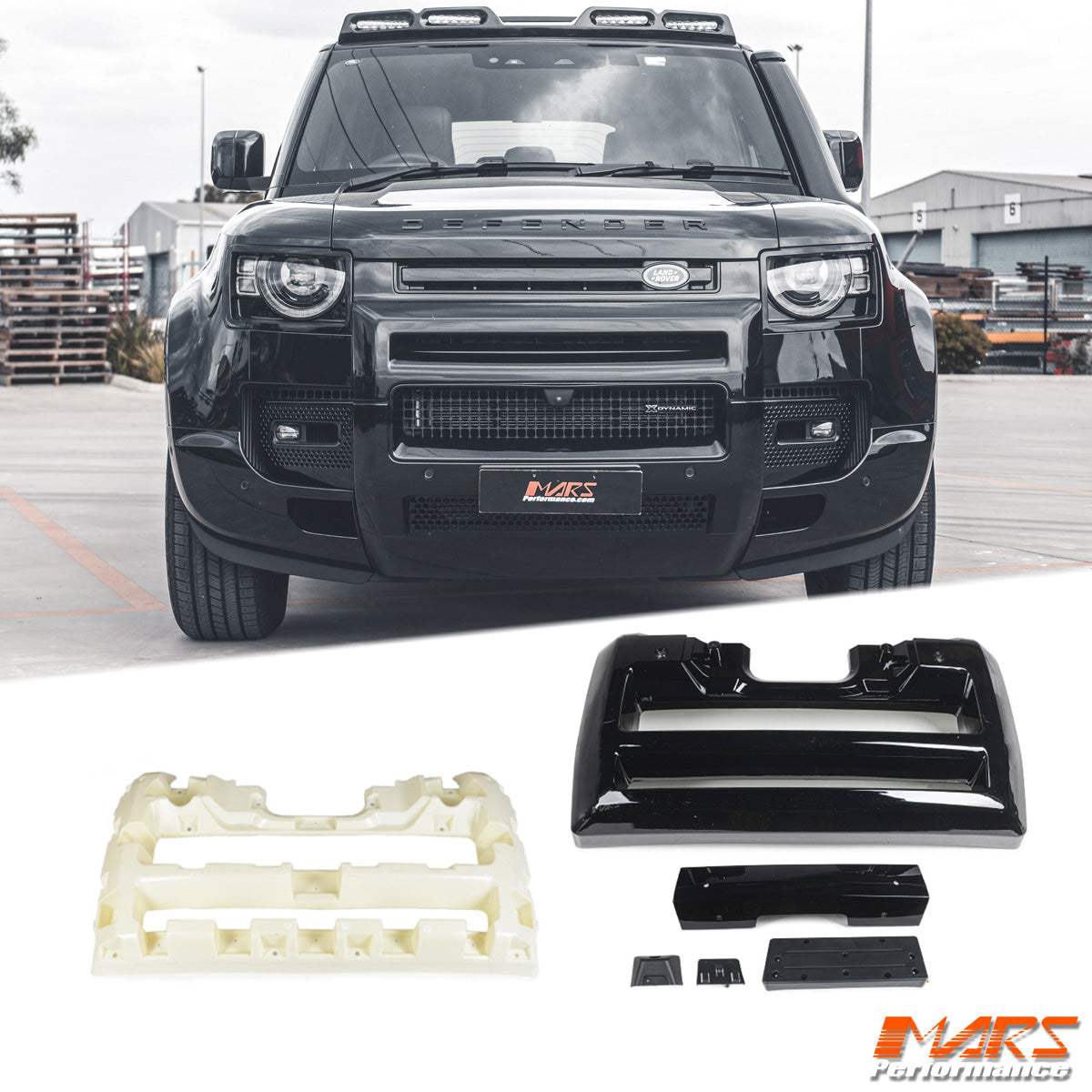 Gloss Black Front Bumper Grill Guard Bull Bar A Frame Protection for Land Rover Defender L663 90 110 130 2020-2024