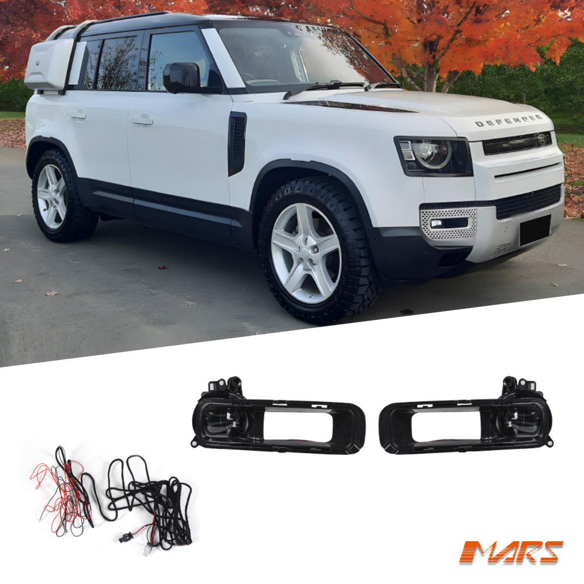 Upgrade LED Fog lights Kit for Land Rover Defender L663 90 110 130 2020-2024