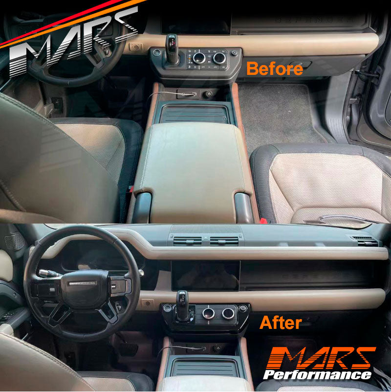 Gloss Black Replacement Interior Trim Covers for Land Rover Defender L663 90 110 130 2020-2024