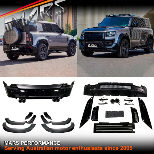 Full Bodykit Lummar Style Front & Rear bumper & Grill & Vents for Land Rover Defender L663 2020-2024