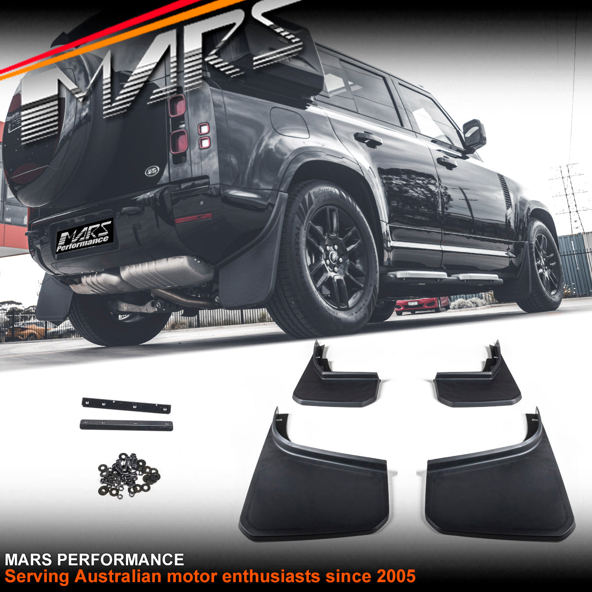 Large Size Complete front and rear Mud Splash Guard Flaps for Land Rover Defender L663 90 110 130 2020-2024