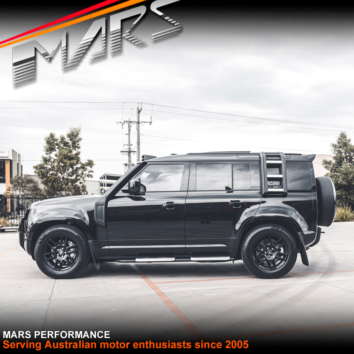 Side Folding Deployable Telescopic Ladder Step for Land Rover Defender L663 90 110 130 Bodykit 2020-2025