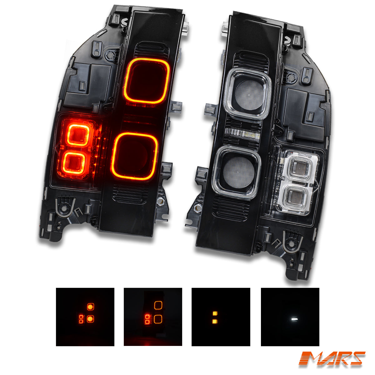 Smoked Full LED Tail lights for Land Rover Defender L663 90 110 130 2020-2024