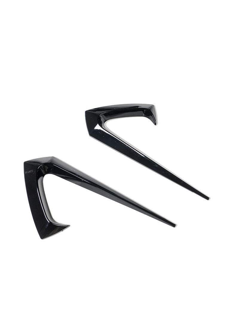 Gloss Black Aero DYNAMIC Bumper Splitters Lip Spoiler & Diffuser BodyKit for Tesla Model 3 2019-2023