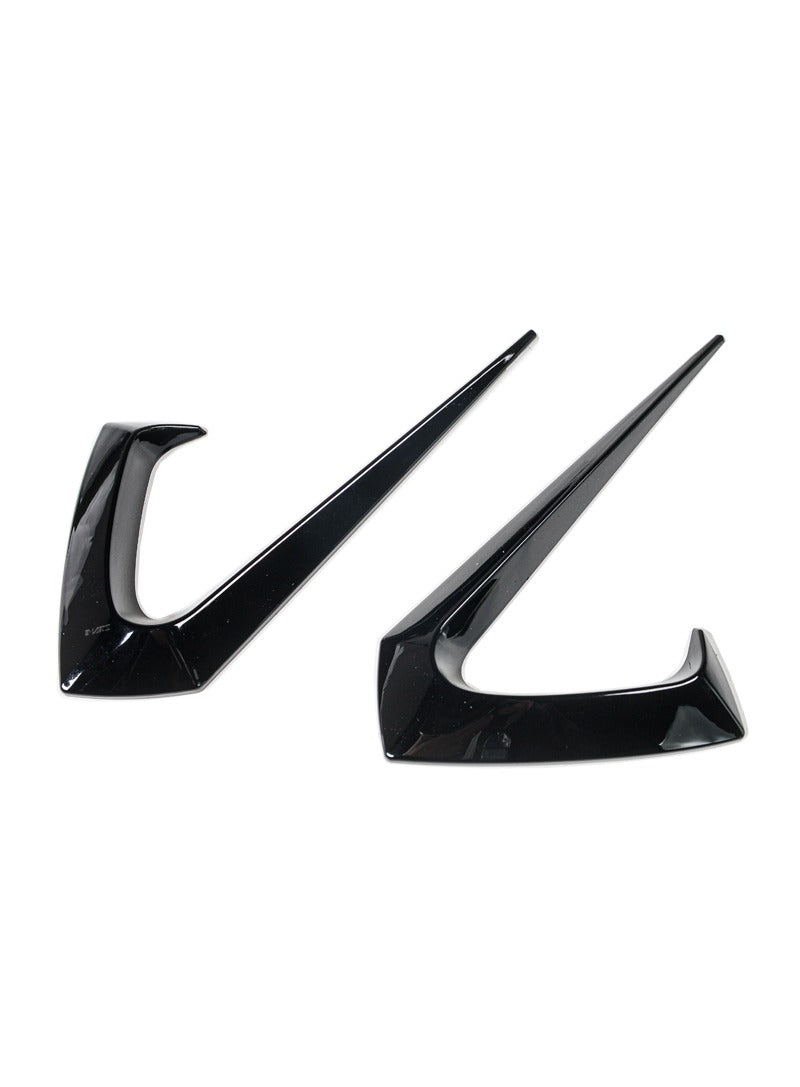 Gloss Black Aero DYNAMIC Bumper Splitters Lip Spoiler & Diffuser BodyKit for Tesla Model 3 2019-2023