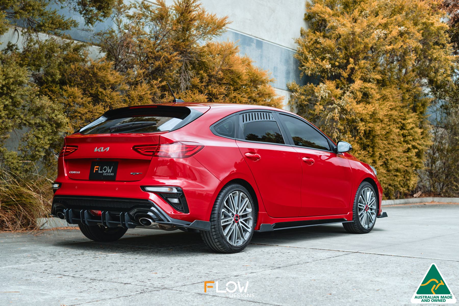 DISCONTINUED SANDED MATTE FINISH - Cerato GT Hatch PFL/FL Rear Spats (Pair)