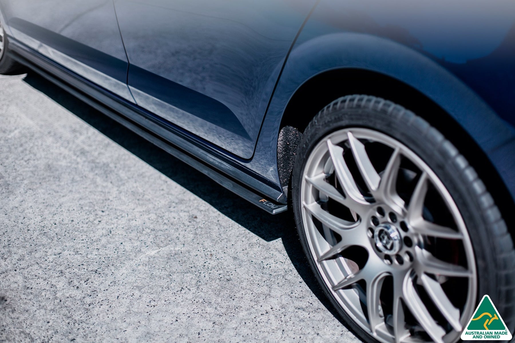 DEMO STOCK - AW Polo GTI Side Skirt Splitters (Pair) - TEXTURED MATTE BLACK