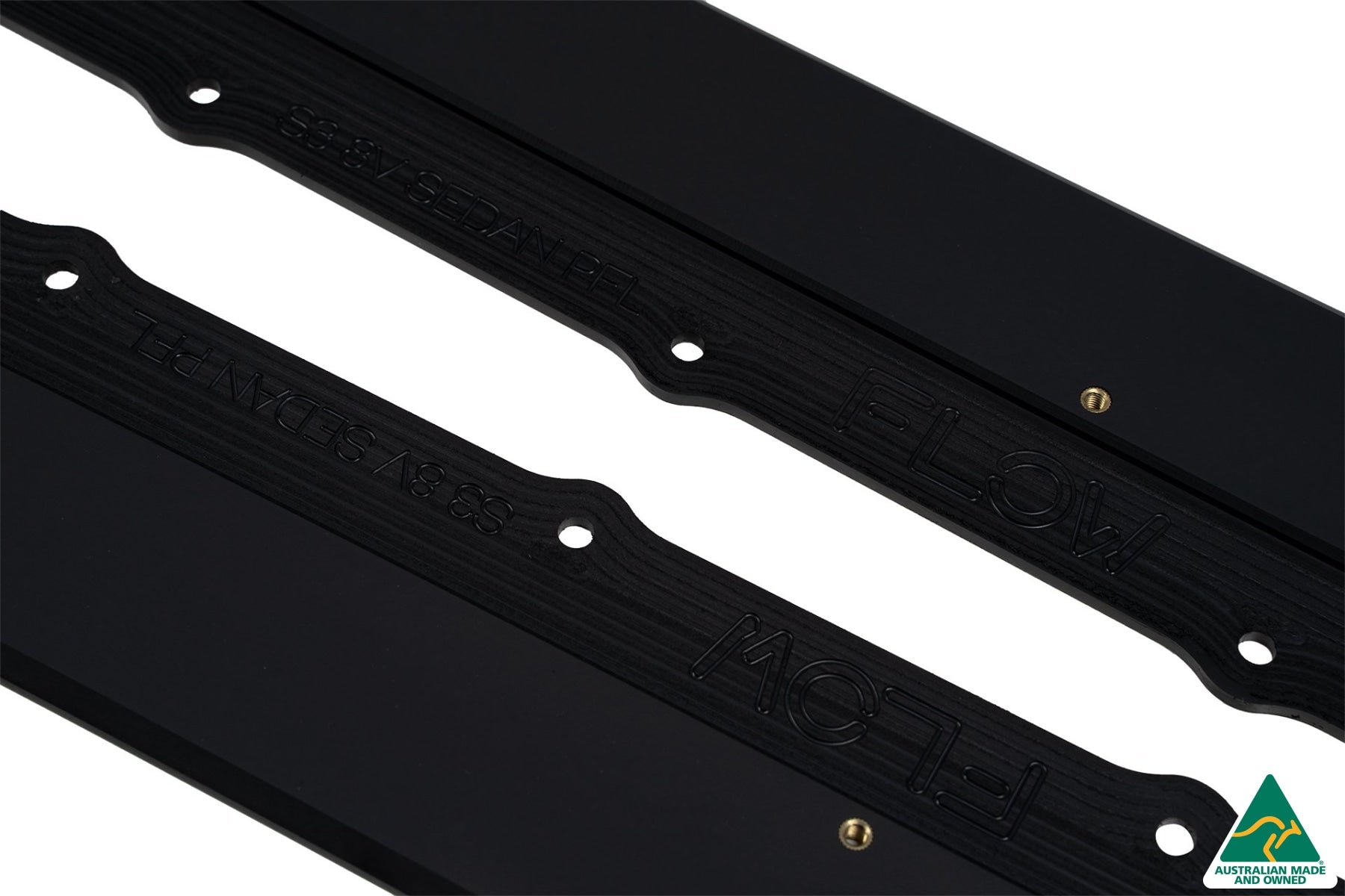 DISCONTINUED SANDED MATTE FINISH - S3 8V Sedan PFL/FL, RS3 8V Sedan FL Side Skirt Splitters V3 (Pair)