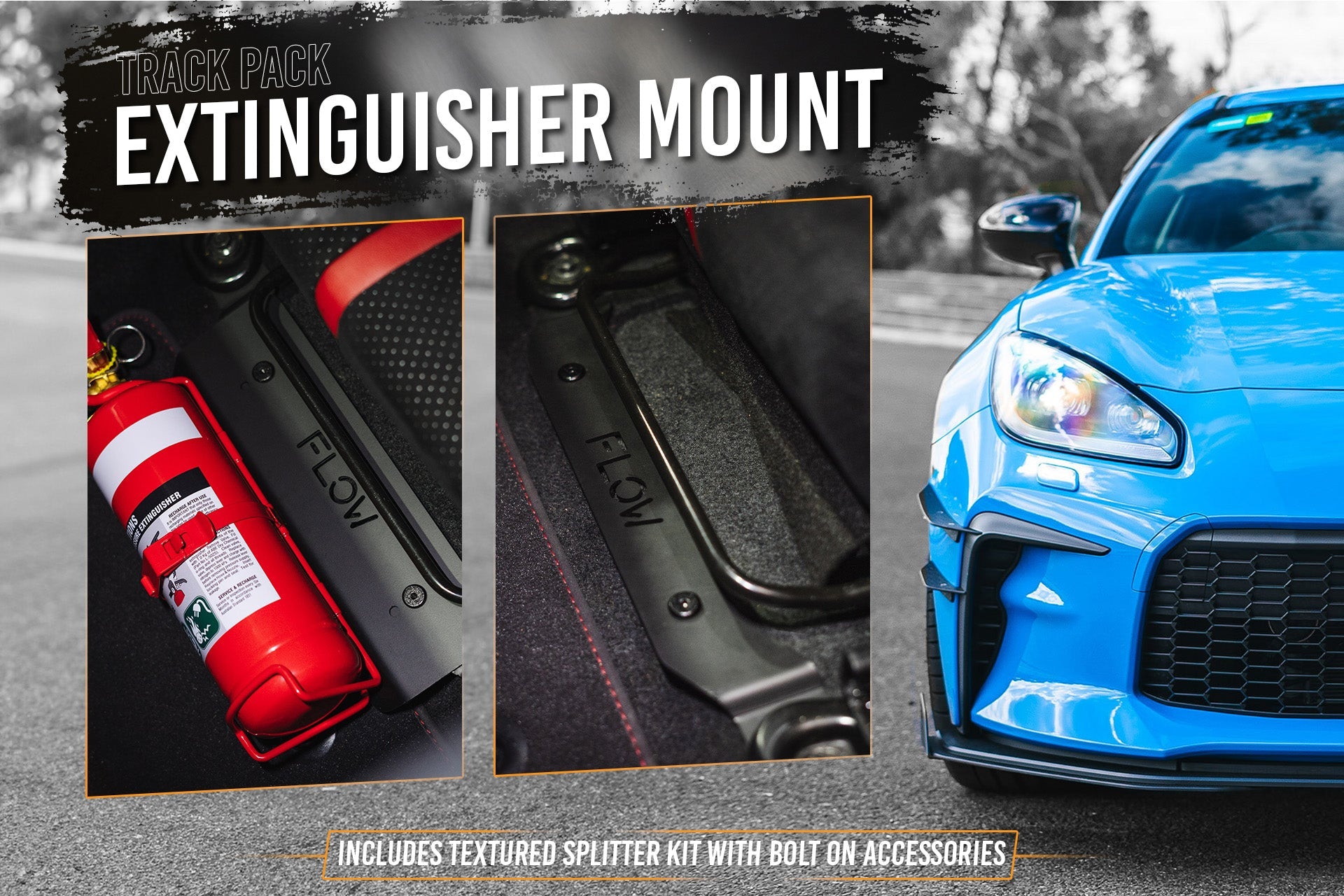 GR86 ZN8 Full Lip Splitter Set (TEXTURED BLACK)