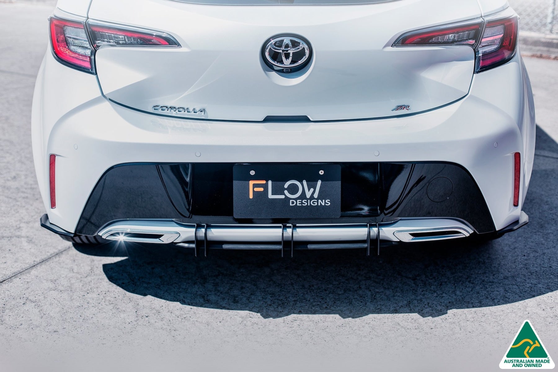 DISCONTINUED SANDED MATTE FINISH - Corolla MZEA12R/ZWE211R ZR 2018-2022 Flow-Lock Rear Diffuser
