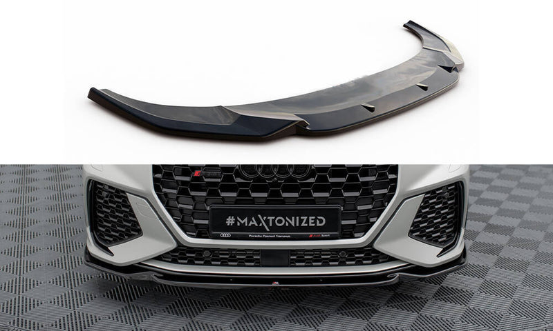MAXTON DESIGN Front Splitter V.1 For 2019+ Audi RSQ3 F3