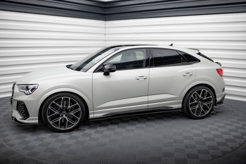 MAXTON DESIGN Side Skirts Diffusers For 2019+ Audi RSQ3 / Q3 S Line F3