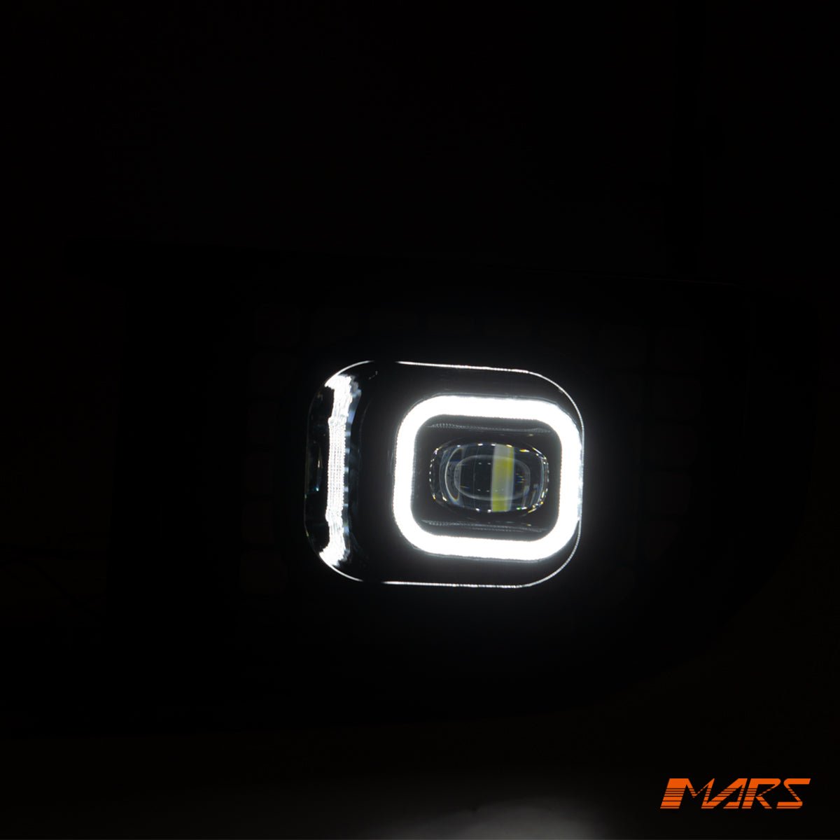 LED DRL & Fog lights with Gloss Black Mesh Bodykit for Land Rover Defender L663 90 110 130 2020 - 2025 - Mars Performance