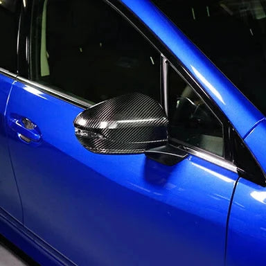 Axis Parts Dry Carbon Fibre Mirror Covers (V1) (Stick-On Covers) for Subaru WRX (VB) & WRX Sportswagon (VN) 2022-2025