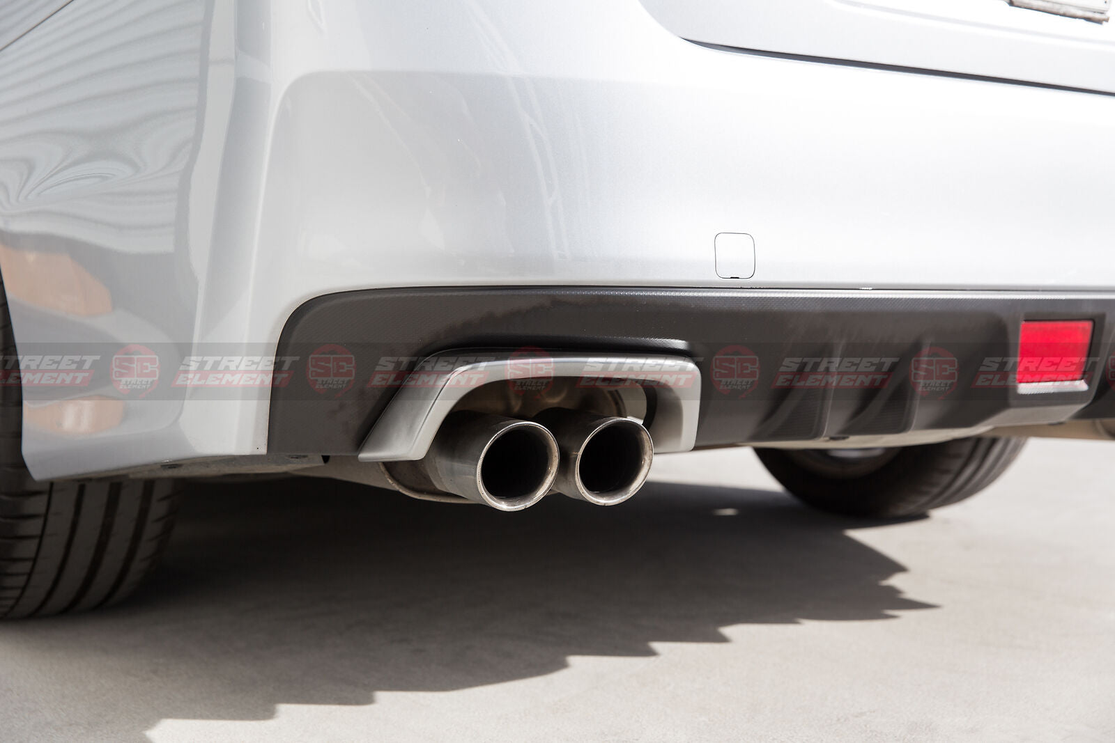 STI Style Exhaust Heat Surround/Heatshield For MY15-19 Subaru WRX/STI (BLACK)