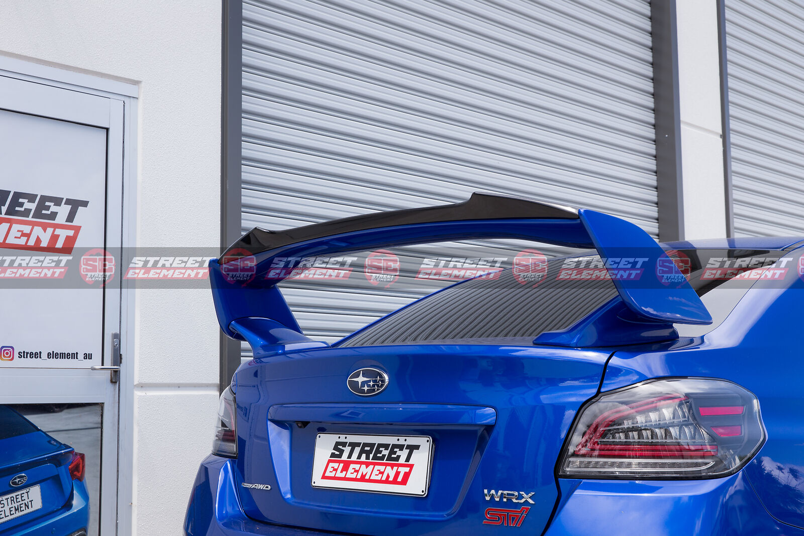 RWN Style Gurney Flap For 2014-2020 Subaru WRX/STI Trunk Spoiler (FORGED CARBON)