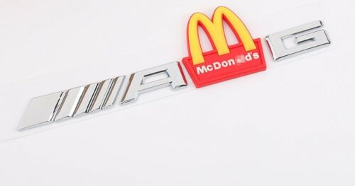 MACCAS Style Rubber Emblem & AMG Badge For Mercedes-Benz AMG Model