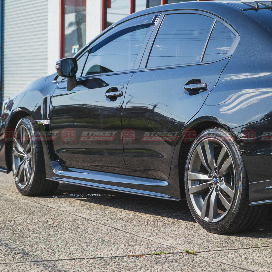 MP Style Side Skirt Extensions For 2014-2021 Subaru WRX/STI V1 (MATTE BLACK)