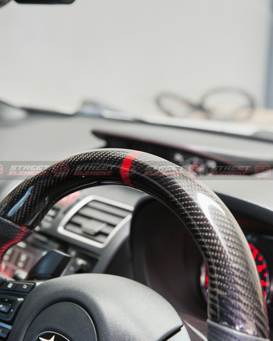 DMK Steering Wheel For 2016-2020 Subaru Levorg V1 (FORGED/LEATHER/RED STITCH)