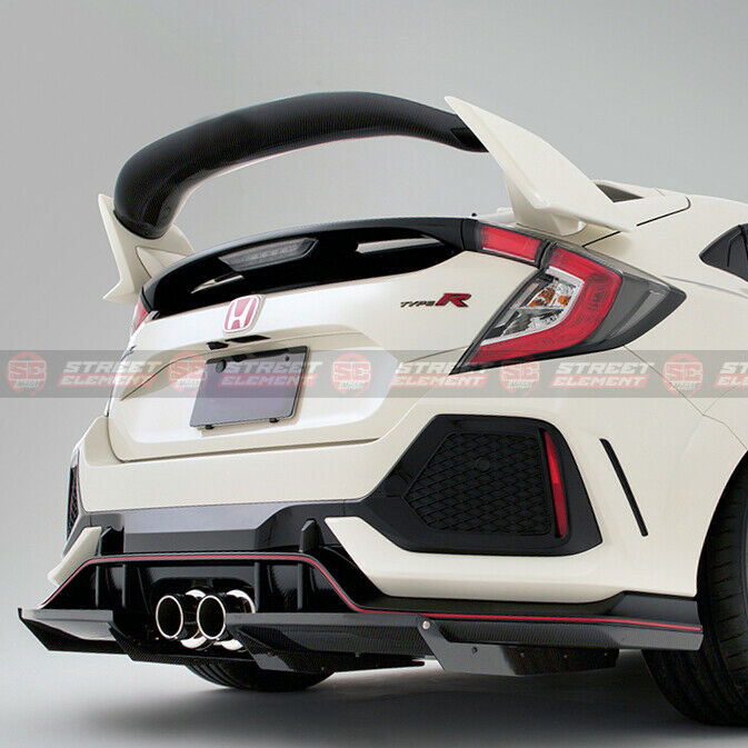 VRS Style Wing Spoiler Flap For 2017-2020 Honda Civic Type R FK8 (CARBON FIBRE)