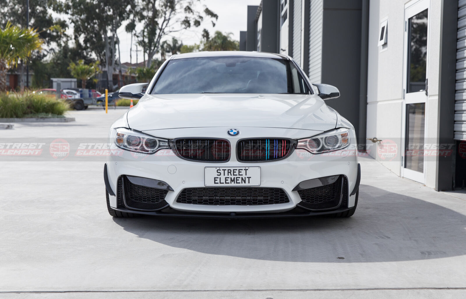 Carbon Front Hyper Canards (Pair) For MY14-18 BMW F80 M3 & F82/F83 M4 (CF)