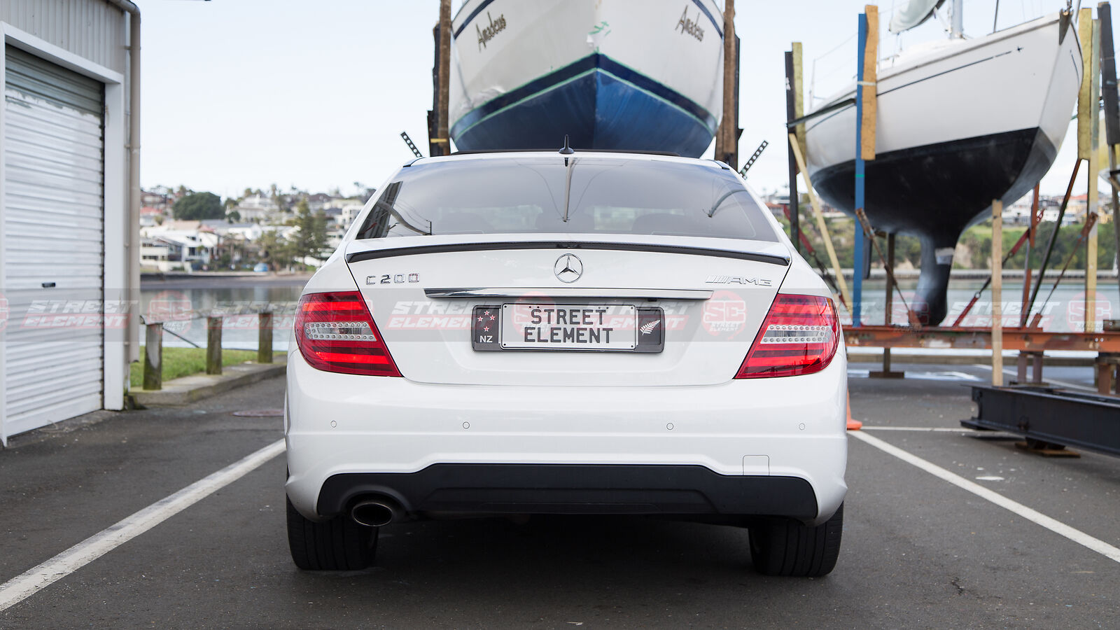 AMG Style Spoiler For 2008-2014 Mercedes-Benz W204 C-Class Sedan (MATTE BLACK)