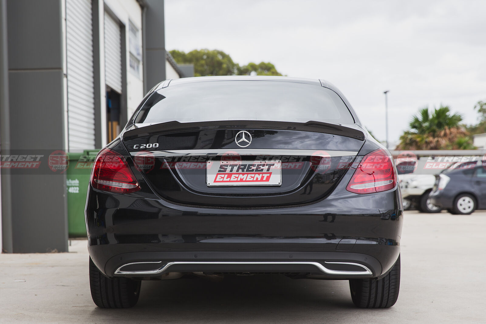V1 Style Spoiler For 2015-2020 Mercedes-Benz W205 C-Class Sedan (CARBON FIBRE)