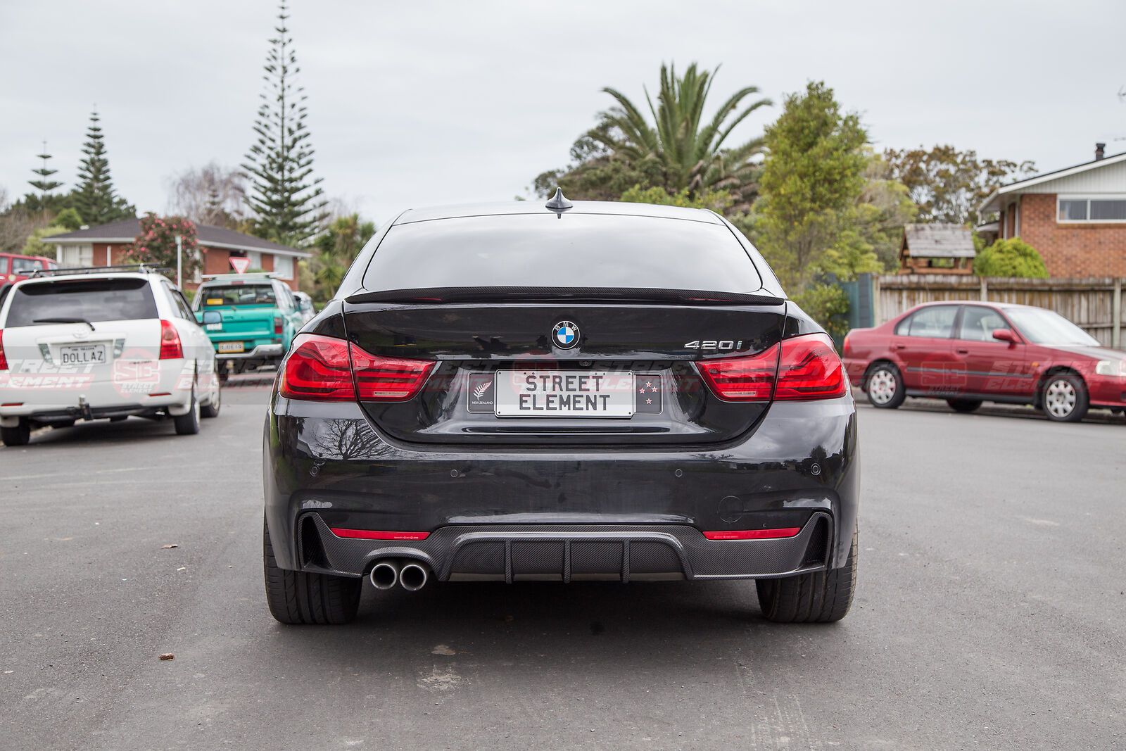 M-P Style Trunk Spoiler For 2014-2019 BMW F36 4-Series Gran Coupe (PEARL BLACK)