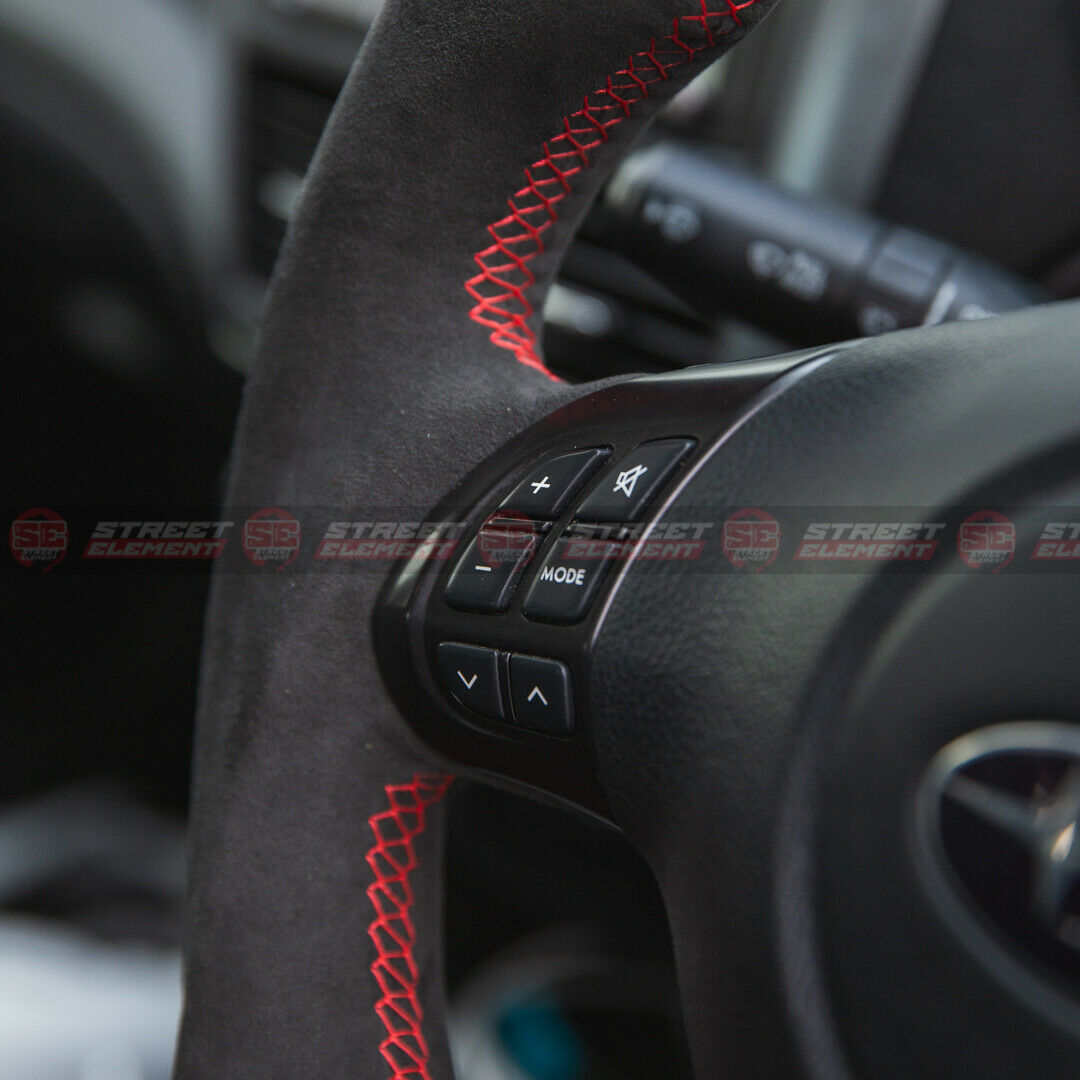 Steering Wheel For 2008-2013 Subaru Impreza WRX/STI (CARBON/SUEDE/RED STITCH)