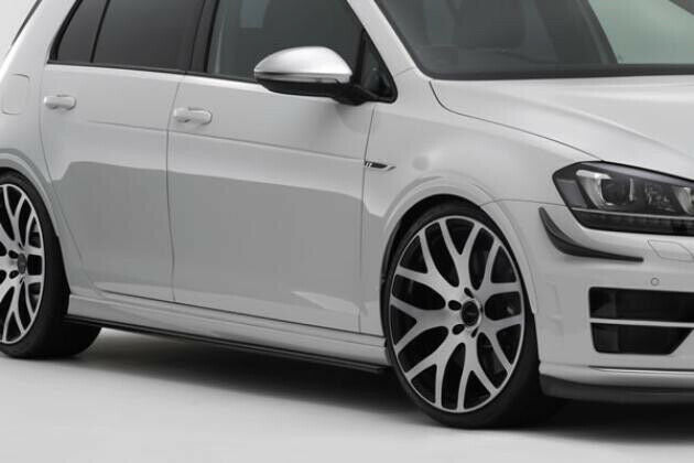 GARAGE VARY Style Side Skirts For 2013-2016 VW Golf R MK7 MK7R (CARBON FIBRE)