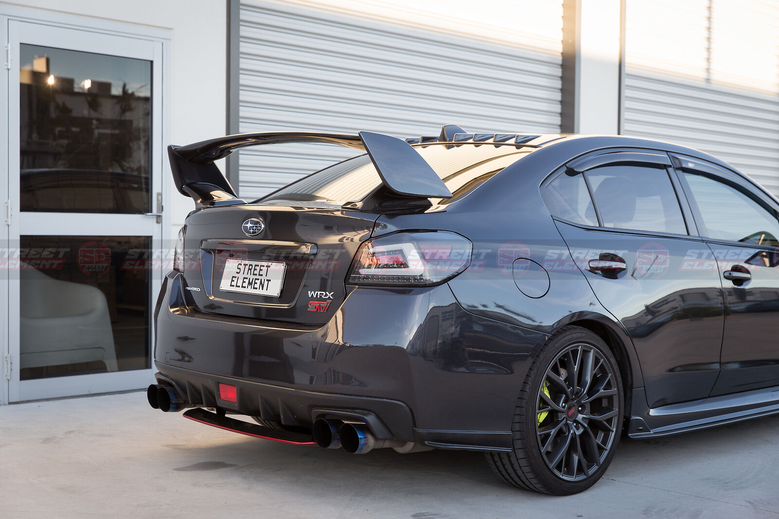 CS Style Vortex Generators/Shark Fin For 2014-2018 Subaru WRX/STI V1 (GREY 61K)