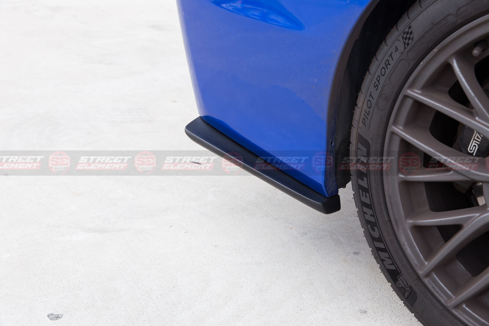 CS Type-1 Style Rear Bumper Spats For 2014-2021 Subaru WRX/STI V1 (MATTE BLACK)