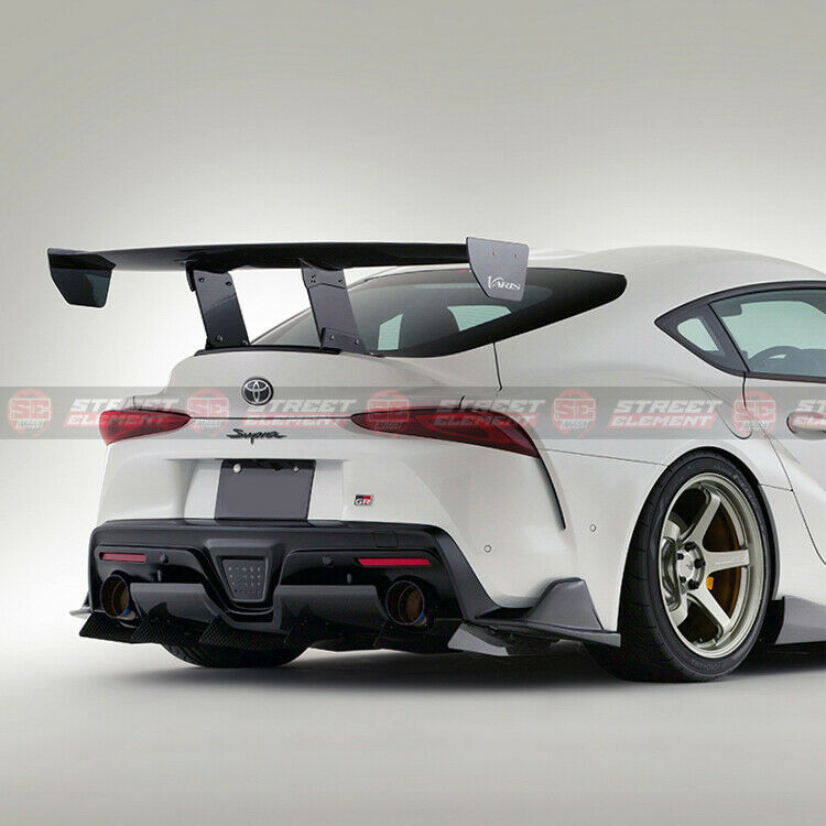 VRS-1 Style Rear Bumper Pods/Spats For 2019-2021 Toyota Supra GR (CARBON FIBRE)