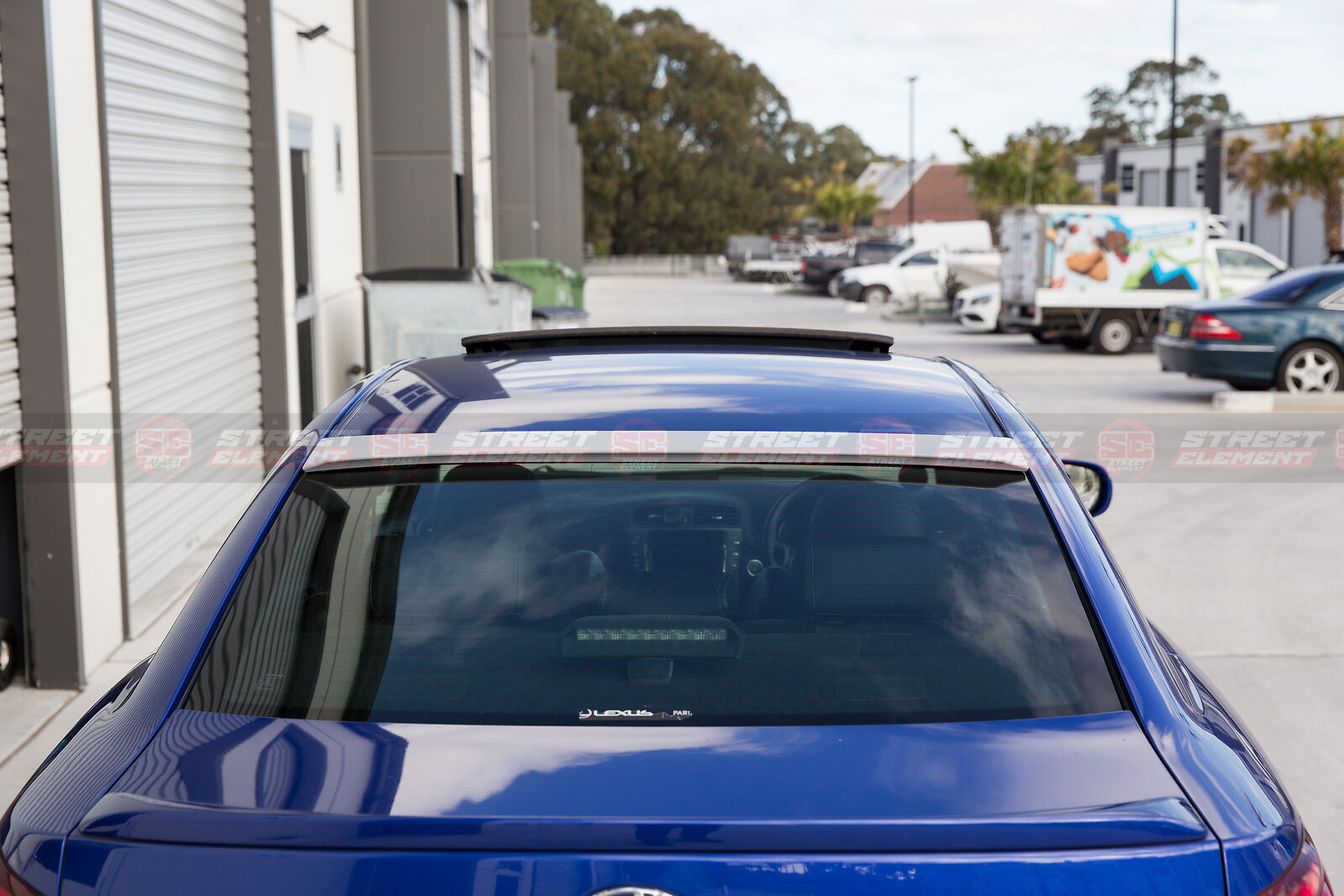 OE Style ABS Window Spoiler For 2005-2013 Lexus IS250/IS350 XE20 (GLOSS BLACK)