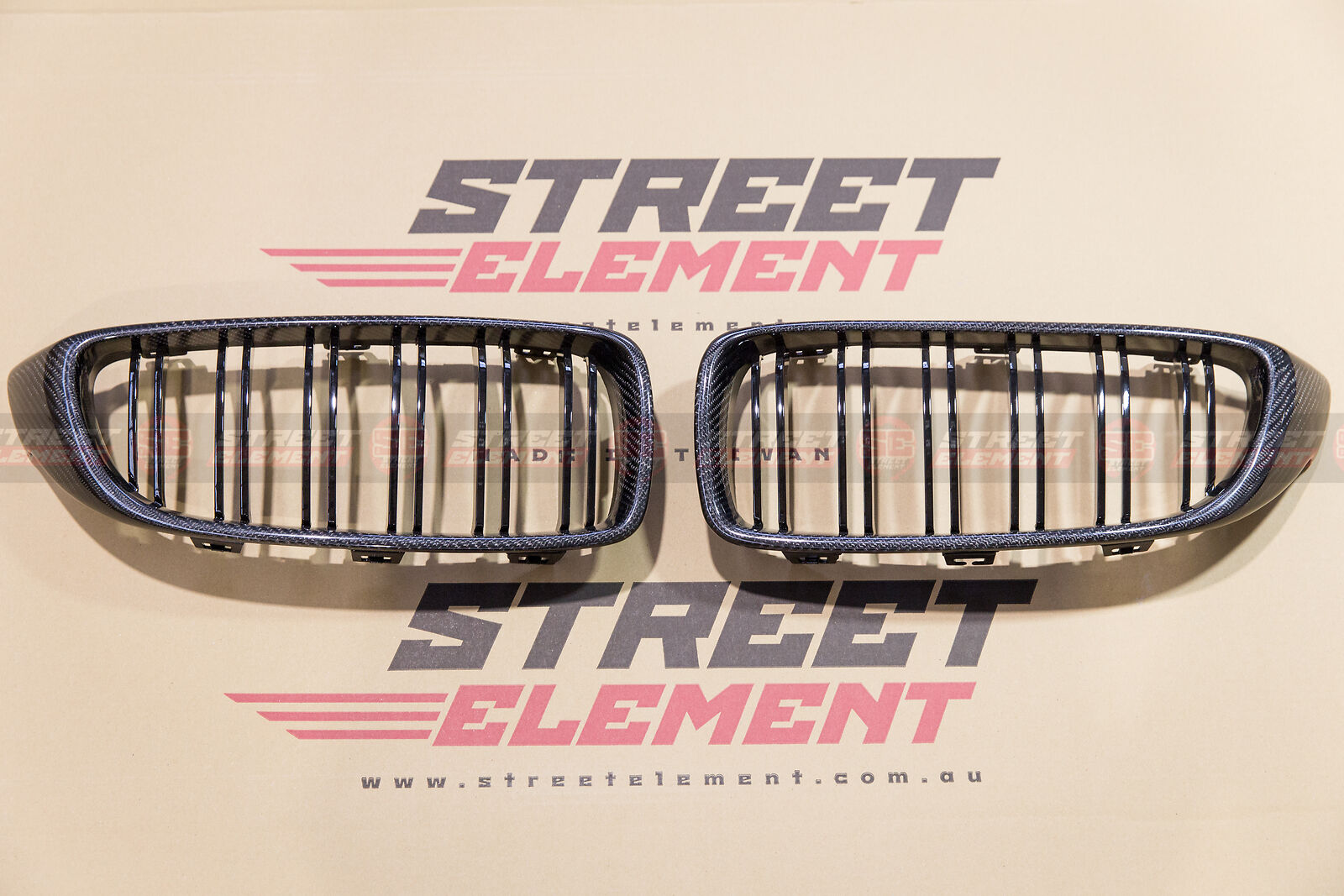 Carbon Fiber Front Grille Replacement For MY14-18 BMW F80 M3 & F82/F83 M4 (CF)