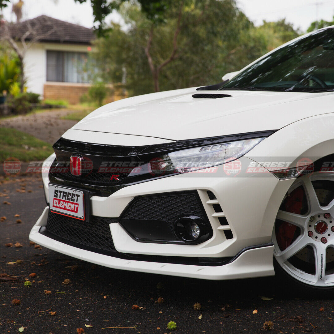 M-P Style Front Bumper Lip For 2017-2020 Honda Civic Type R FK8 (MATTE BLACK)