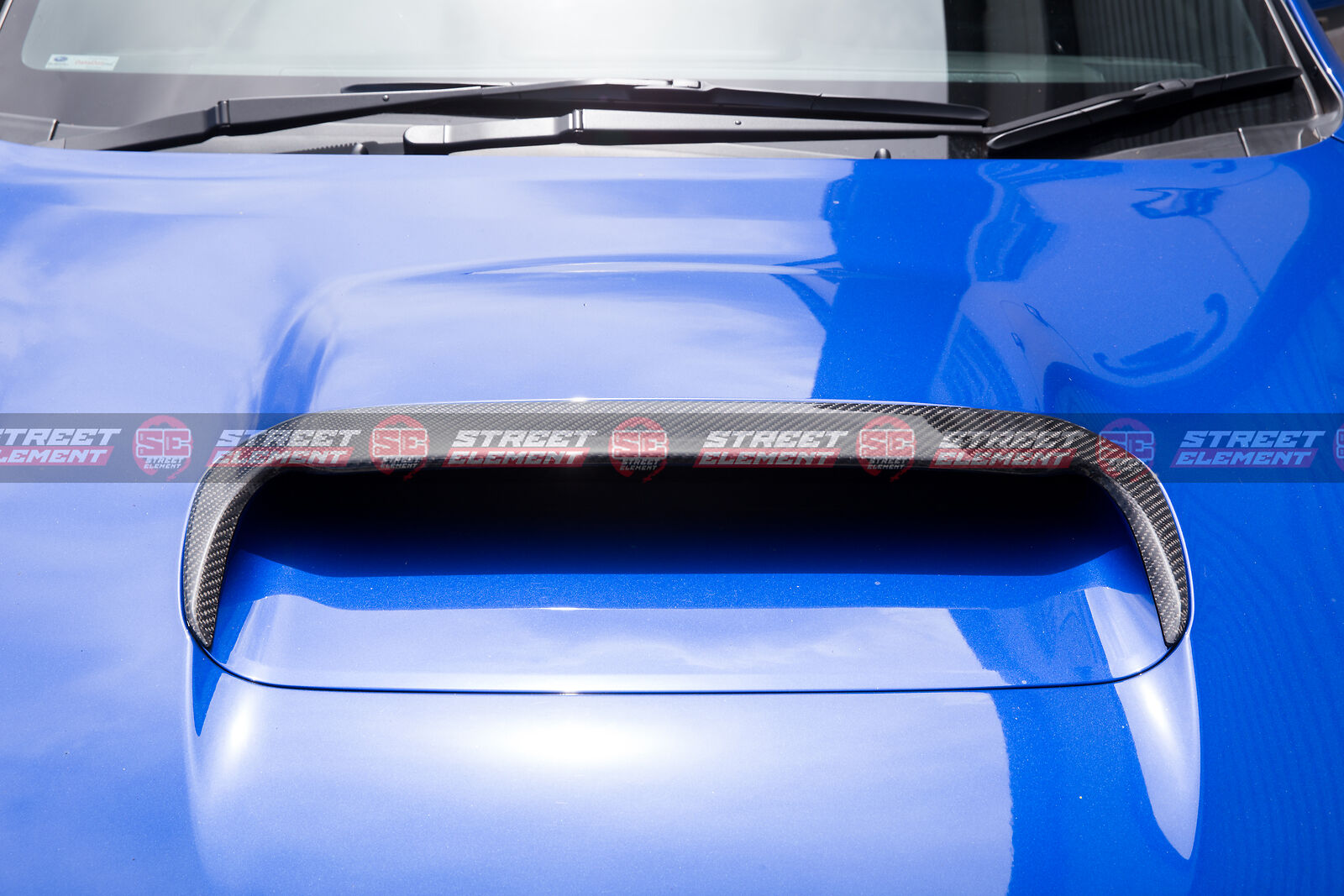 SEV1 Bonnet/Hood Scoop Extension For 2014-2021 Subaru WRX/STI V1 (CARBON FIBRE)