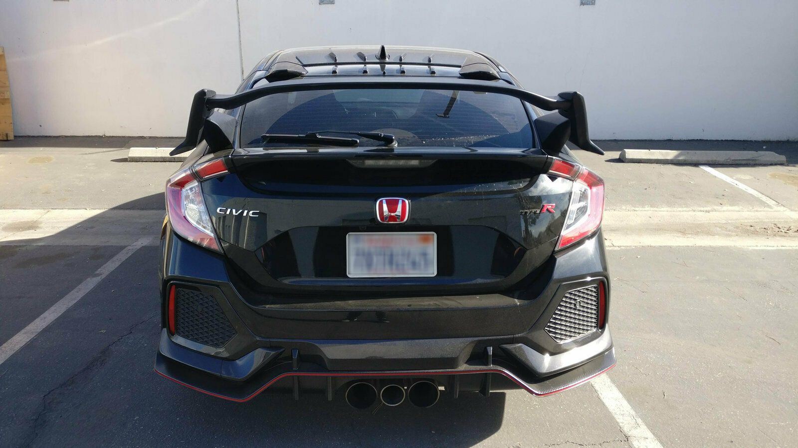 Vortex Generators/Shark Fins For 2016-2020 Honda Civic 10TH HATCH (UNPAINTED)