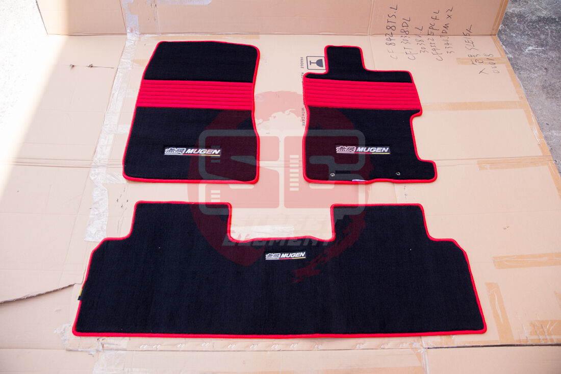 Mugen Style Nylon Sports Mat For 2010-2016 Honda CR-Z ZF1 ZF2 Coupe (RED) NEW